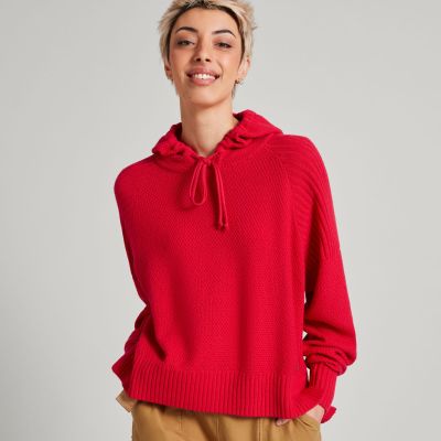 Macie Merino Blend Women’s Hooded Pullover